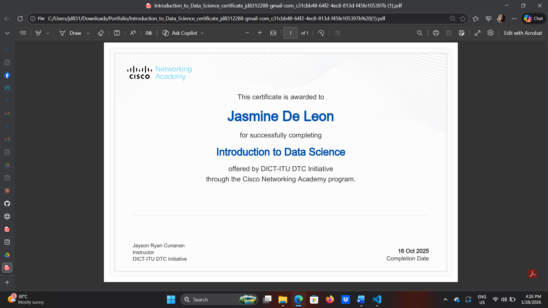 Introduction to Data Science
